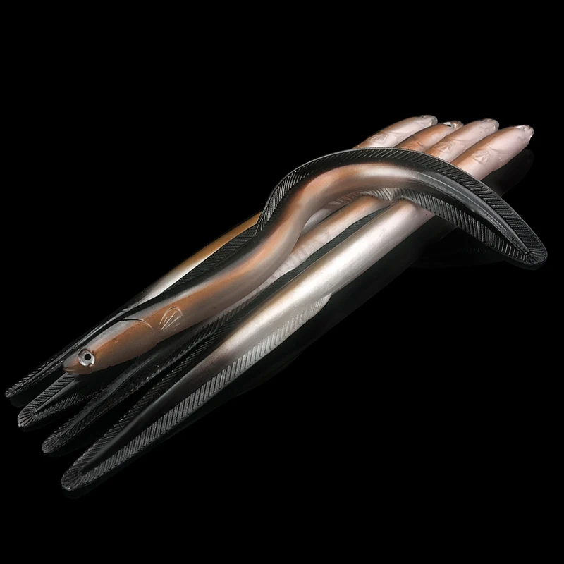 Señuelos de pesca artificiales de Anguila WEIHE, cebos blandos con olor realista, aparejos de señuelos artificiales de 30cm/58g - imagen 5