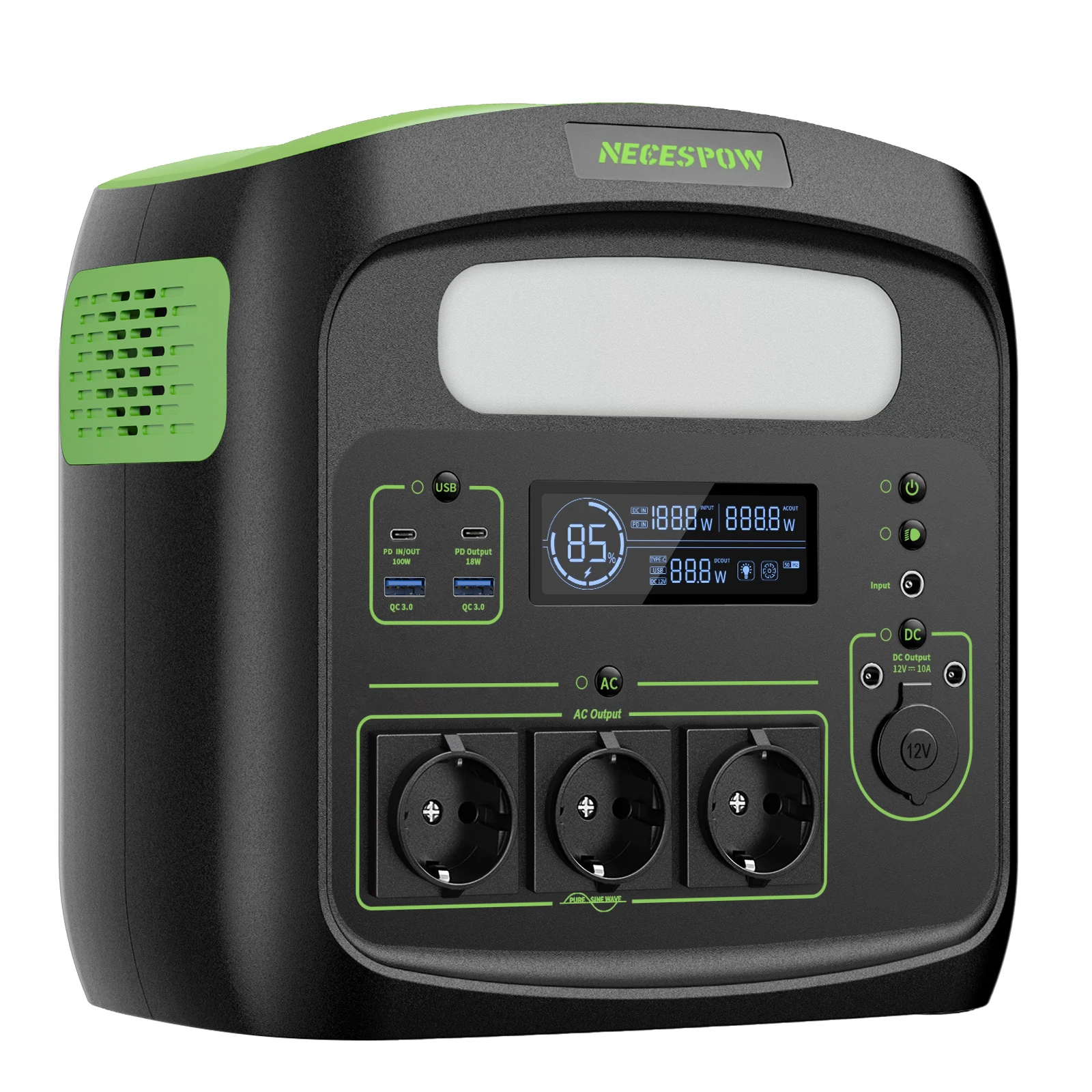 N7576 Generador Solar Portátil para Pesca y Camping Al Aire Libre - imagen 4