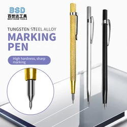 Trazador de carburo estilo bolígrafo de 140 × 8 mm: herramienta multiusos para tallado de vidrio, marcado de cerámica y grabado de piedra