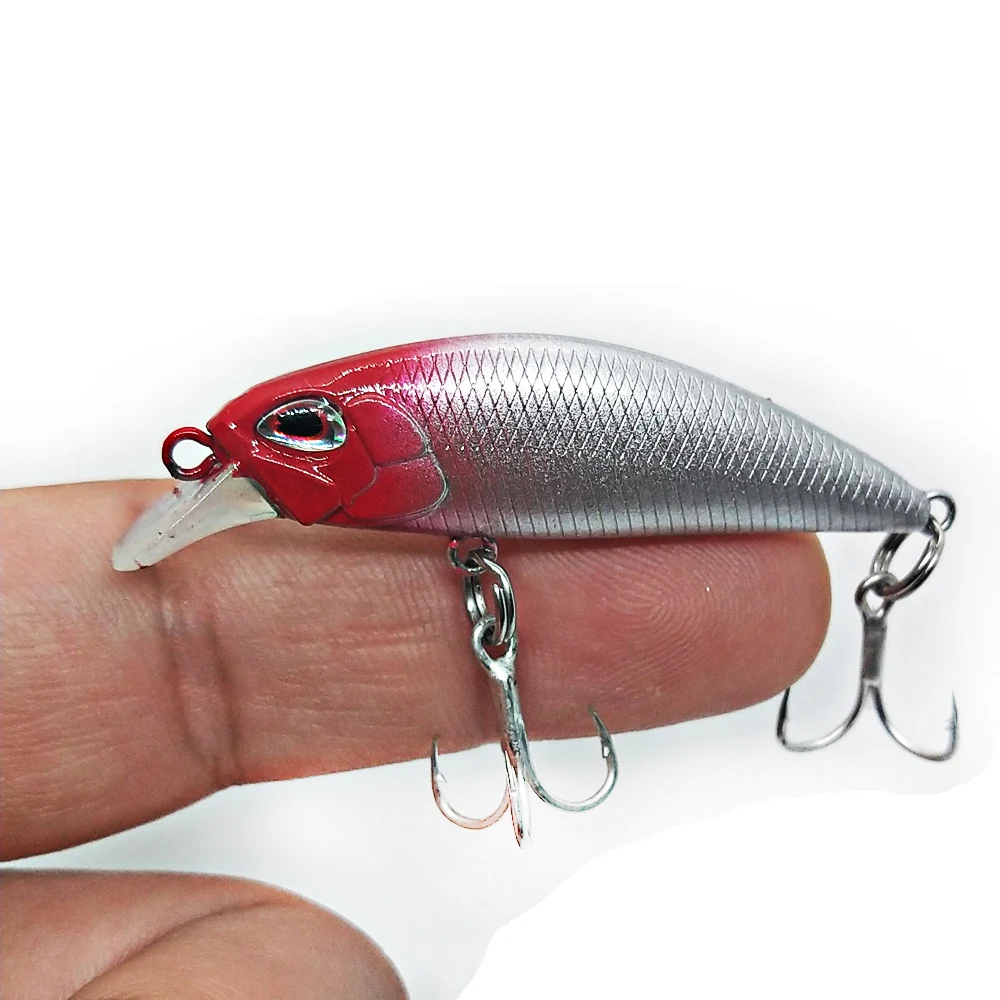 Señuelos de Pesca de pececillos sumergibles, cebo duro profesional, 52mm, 1,8g, Jerkbait, Carkbait - imagen 5