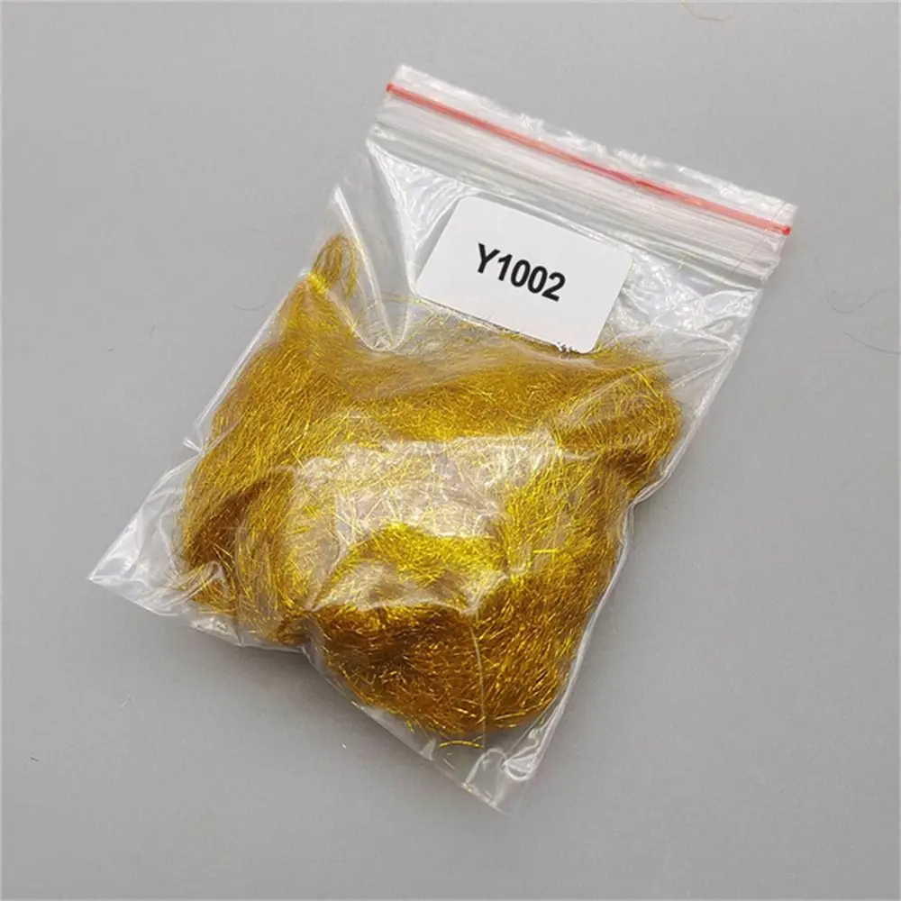 1 bolsa de fibras sintéticas para doblar hielo, serpentina de pez cebo, Flash, ala de hielo fina, Material para atar moscas de agua salada - imagen 5