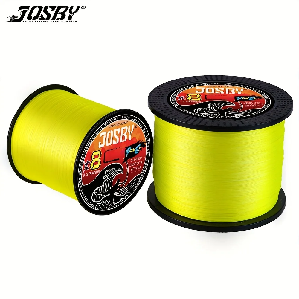 JOSBY-sedal trenzado de pesca de 1000M, tejido de hebra X8, hilo de pescar de PE trenzado, multifilamento, 8 cables trenzados, accesorios de pesca de carpa, mar - imagen 5