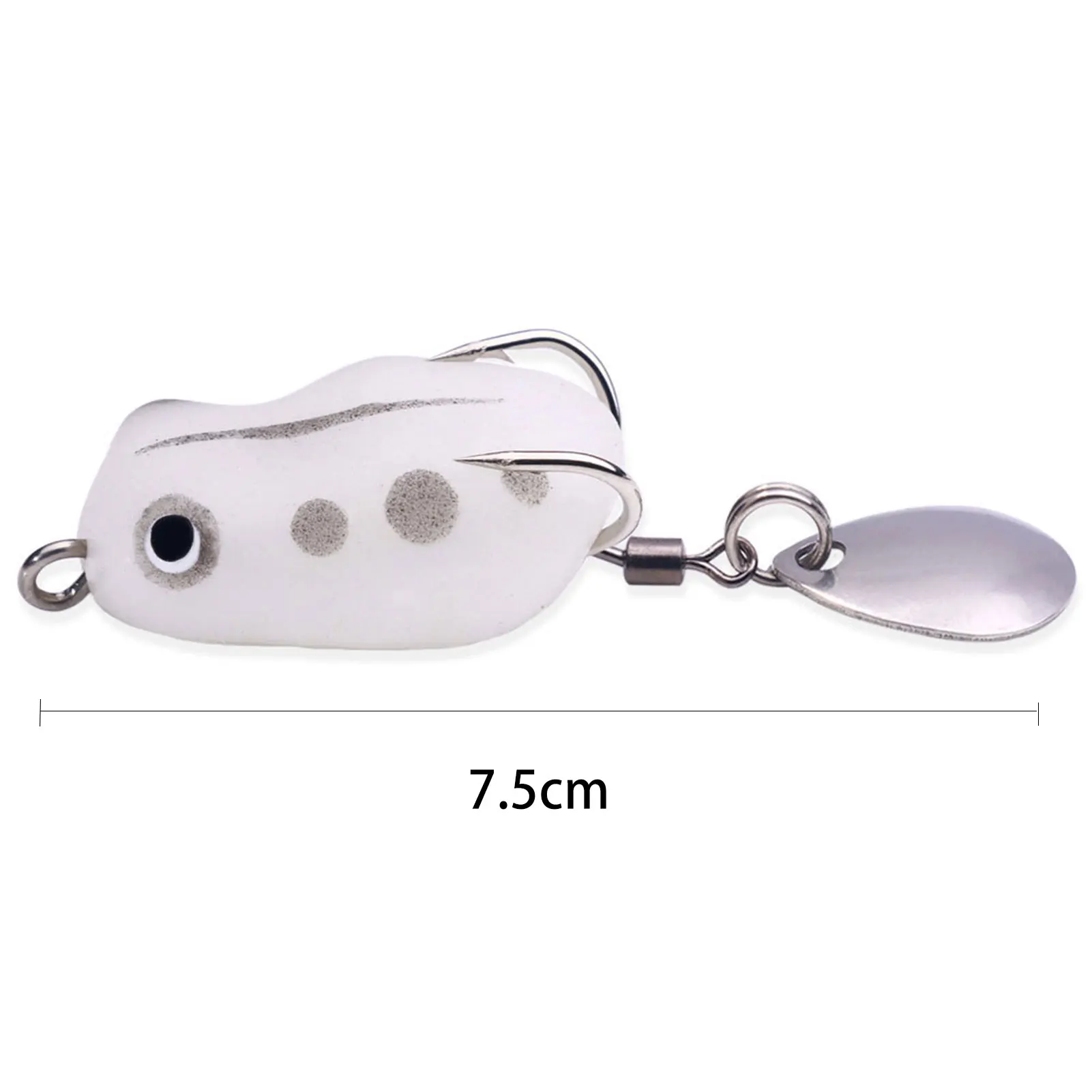 Cebo de pesca en forma de rana, resistente a la corrosión, deflector de agua, para aficionados y profesionales - imagen 5