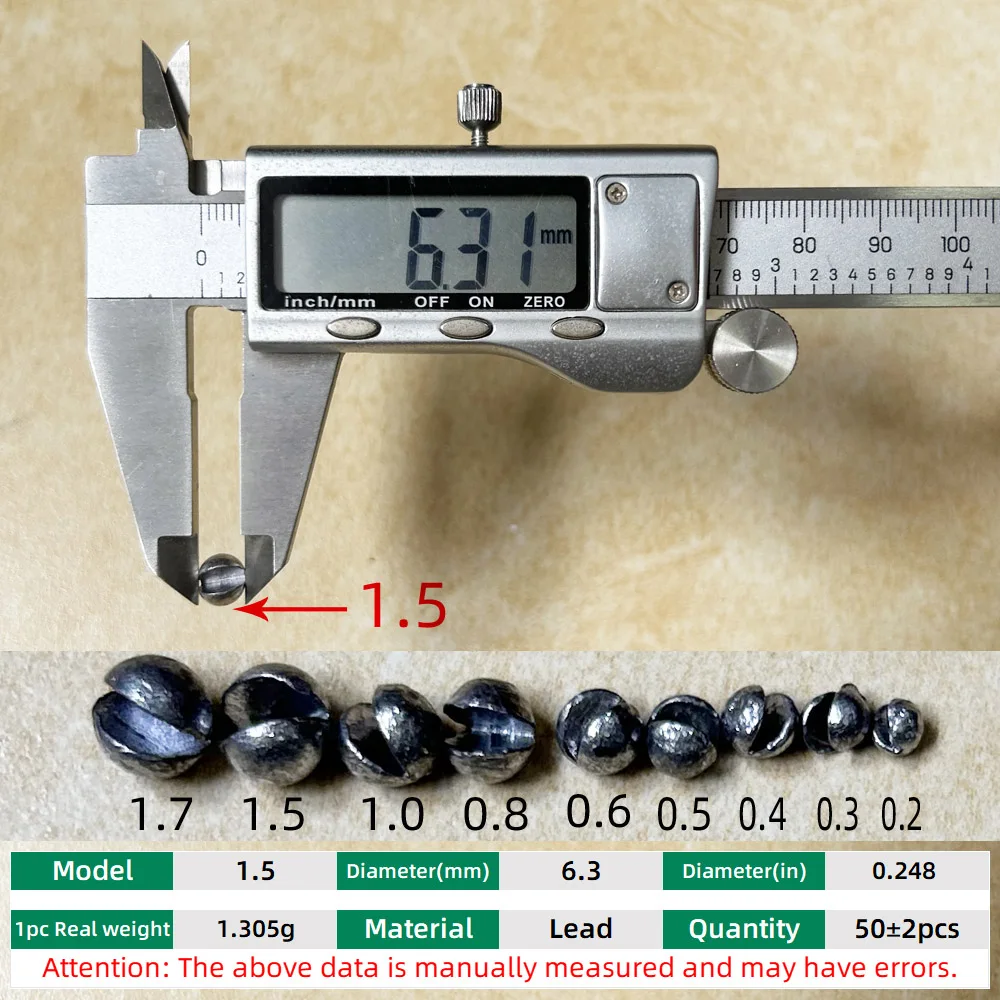 50pcs 1.5