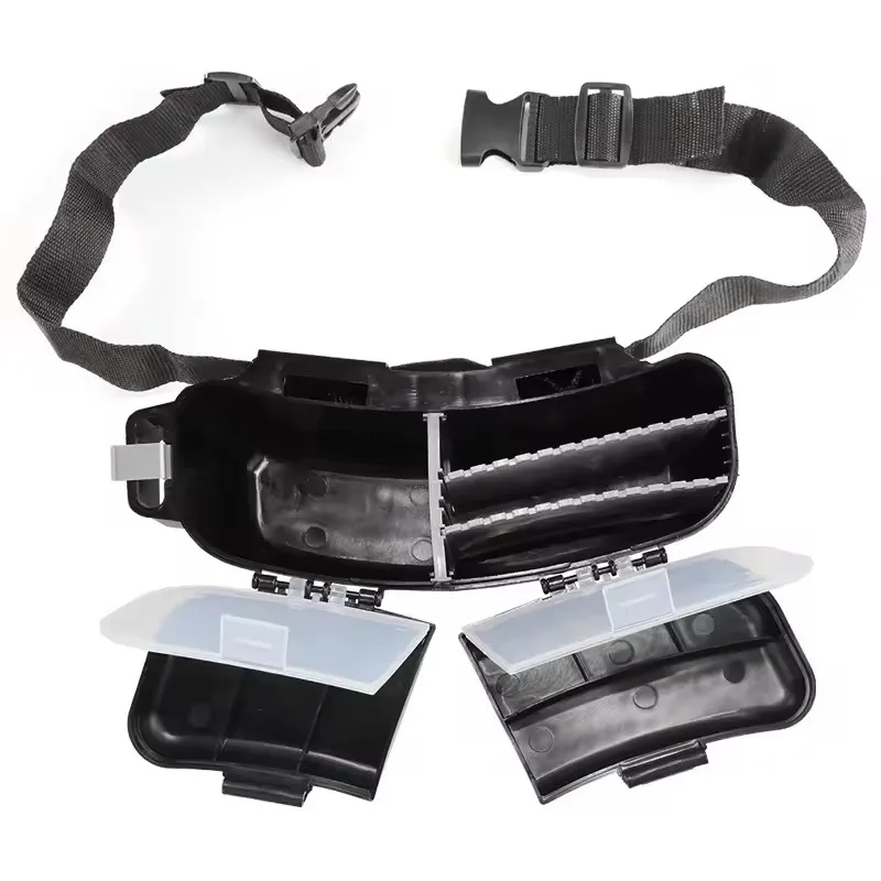 Caja de pesca de cintura WEIHE con cinturón para actividades de pesca al aire libre, caja de aparejos, estuche de almacenamiento de pesca - imagen 4