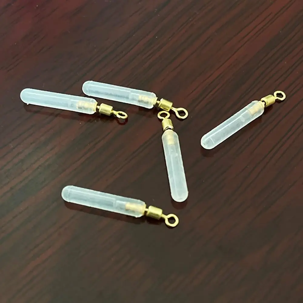 50 Uds. De accesorios de pesca de tubo de 4 tamaños de alta calidad, flotador de cabeza de cobre con rotación boia flotante, boya flotante, flotadores de pesca anudados - imagen 2