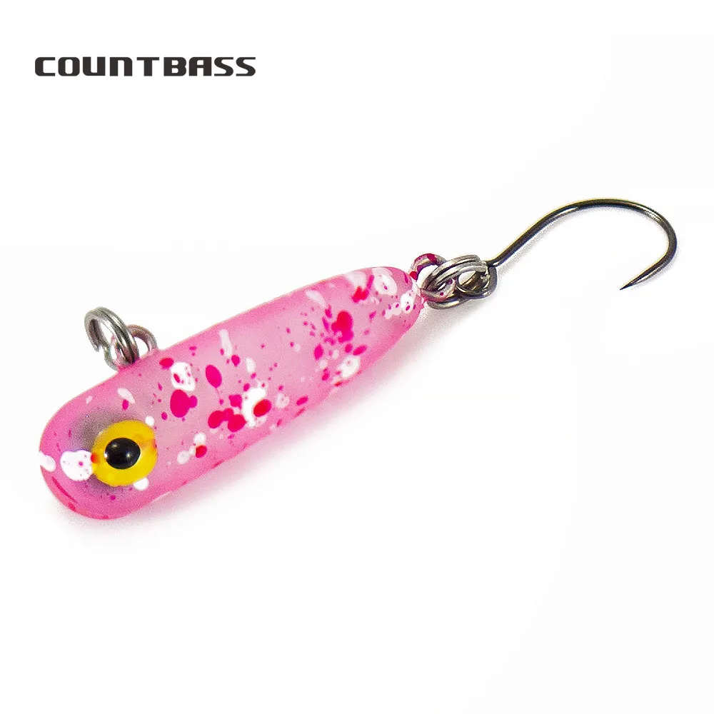 COUNTBASS Nadadores inferiores 30 mm 2,3 g Wobblers Vibración para señuelos de pesca de trucha y pescador Baits duros
