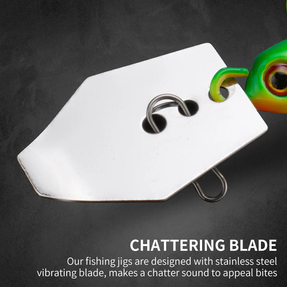 Señuelo de pesca Buzzbait 7g 9g cebo de Metal Spinner cebo Wobbler sin malezas para lubina Pike Walleye Fish - imagen 3