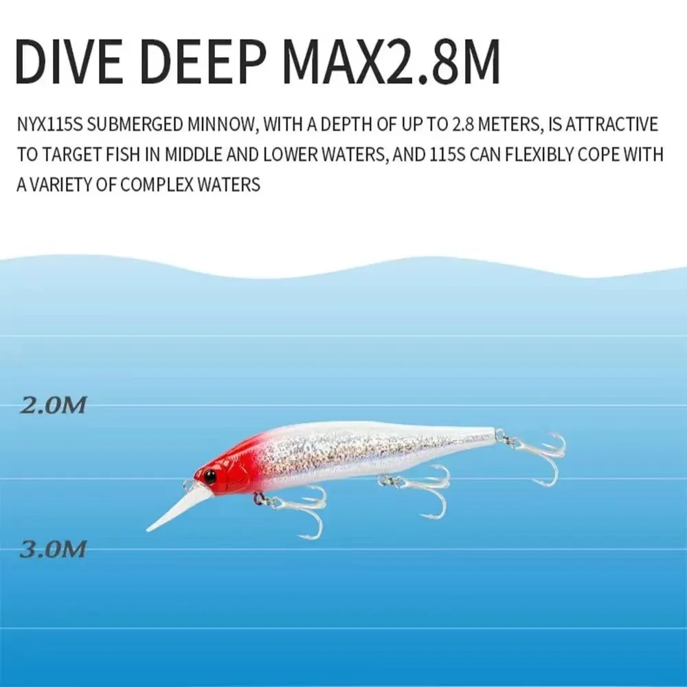 TSUYOKI Wink 110SF Minnow Wobblers Jerkbaits flotantes lentos para luccio y lubina, Megabass Vision Oneten 110 señuelos artificiales 2024 - imagen 5