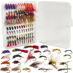 Free Fisher Kit de moscas húmedas y secas para trucha Caddis Zebra