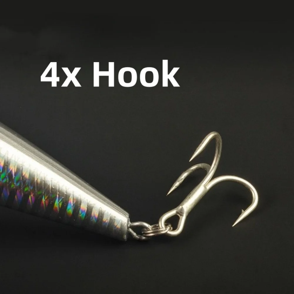 Señuelos de Pesca de pececillo de hundimiento grande y pesado, 140mm, 80g, Wobbler, cebos duros artificiales para lubina, equipo de Swimbait de fundición larga - imagen 3