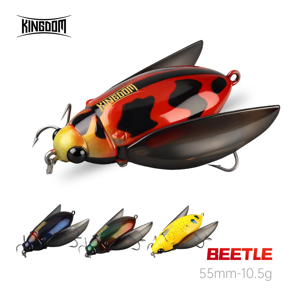 Kingdom Cicada – Señuelo de superficie tipo escarabajo para lubina