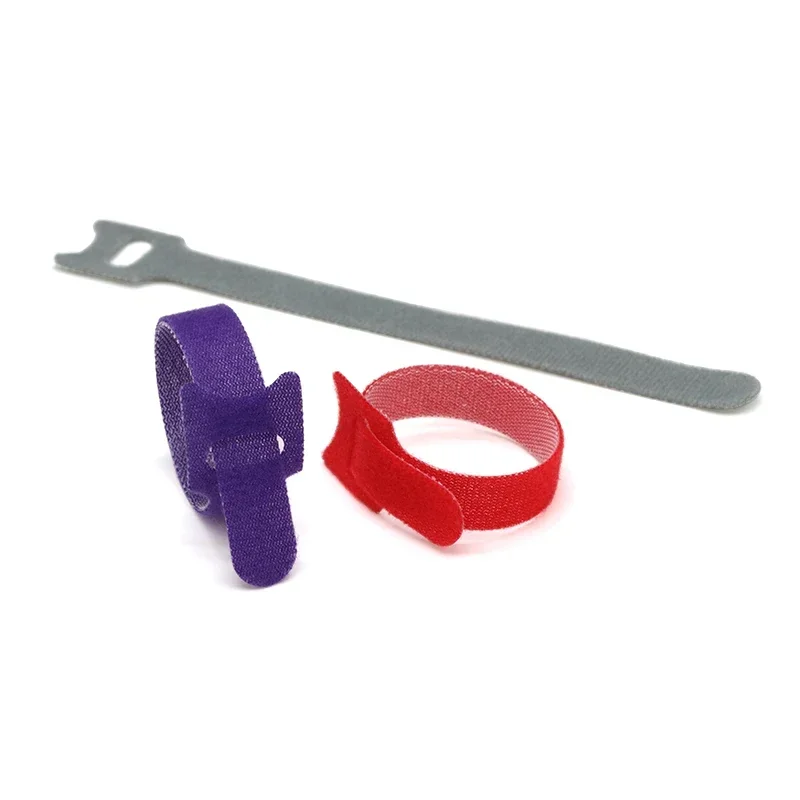 50/100/200 Uds bridas para cables liberables 150 ~ 300mm plástico sujeción correas para bridas para cables reutilizables envoltura de nailon paquete con cremallera vendaje - imagen 3