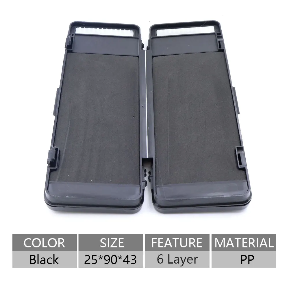 Caja de almacenamiento de aparejo de pelo para pesca de carpa, 72 Uds., aparejos de pesca con anzuelo, caja de aparejos de almacenamiento, billetera de 6 capas, herramienta de equipo de sedal de pesca - imagen 3