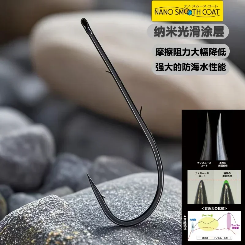 Gamakatsu colorido Tai Dao anzuelo tubo mango largo espalda púas pesca en el mar luz UV barco pesca cola de pelo - imagen 3