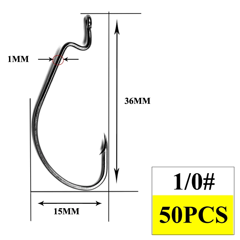 Ganchos de manivela de acero al carbono, aparejos de tornillo sin fin con anillo de ojos grandes, 50 piezas - imagen 4