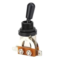 Selector de 3 Vías Punta Negra – Cambio rápido de pastillas para guitarra eléctrica