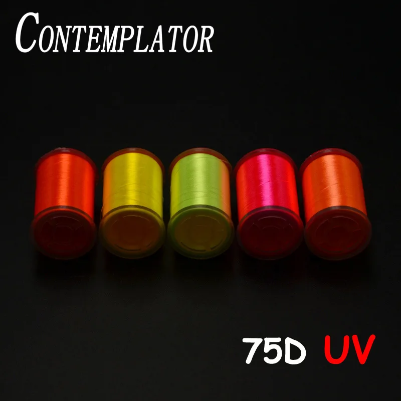Hilo atado moscas UV polyester 75D – Seda reflectante 260 yardas