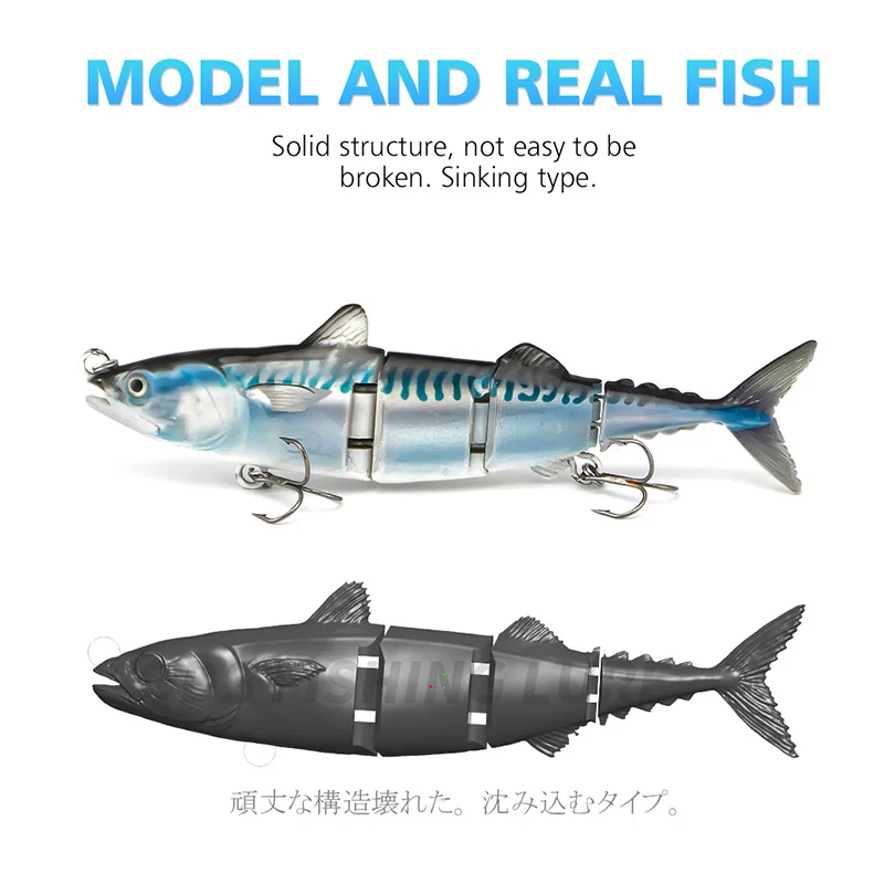 Señuelos de pesca de 15cm y 32g, Swimbait multiarticulado, б Ngalс Sheksito, equipamentos de pesca,об Hei Hei на щуку к 1-0к вisz дя зимней ры???лки - imagen 4