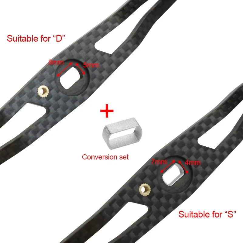 Mango de pesca de fibra de carbono de 130MM, perillas de aleación, agujeros de 7x4mm/8x5mm para carrete de gota de agua Dawa/Shmano Baitccast DIY - imagen 4