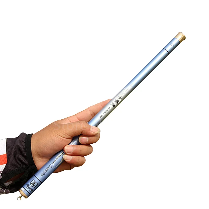 Mini caña de pescar telescópica portátil de 1,8 m-4,5 m 28MH, caña de pescar de fibra de carbono, accesorios para aparejos de pesca - imagen 4