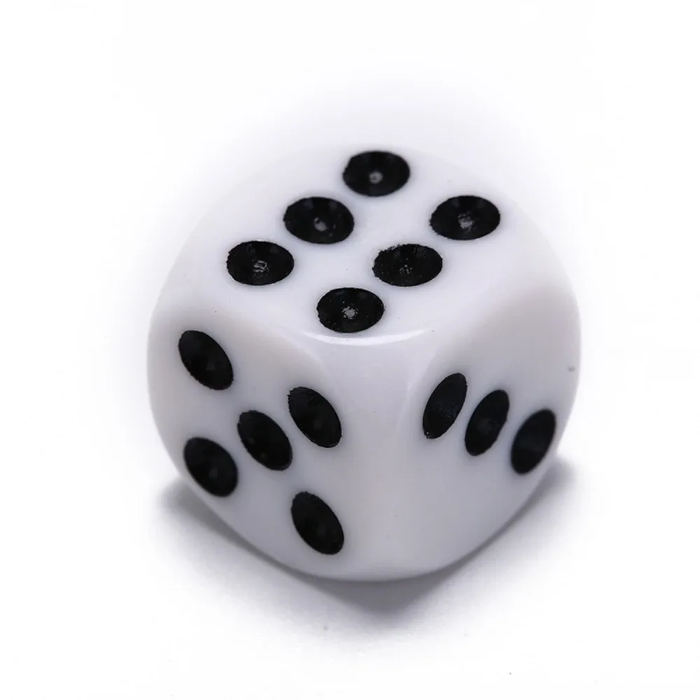 Dados acrílicos blancos de 6 caras redondeados para juegos de rol - imagen 3
