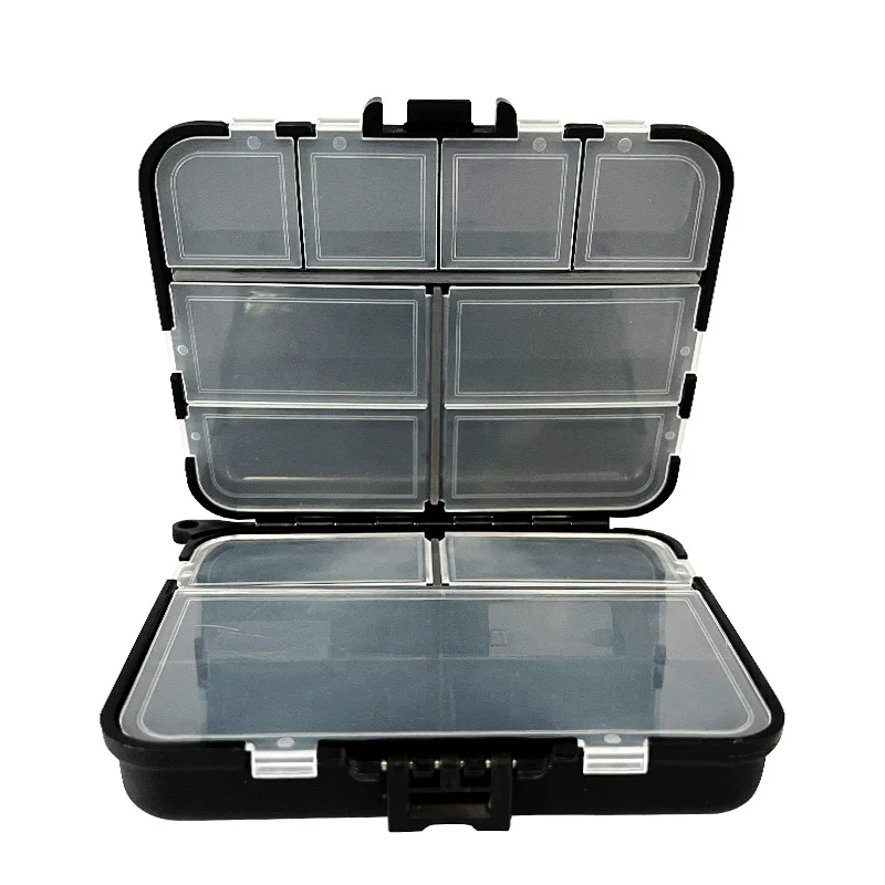 Caja de accesorios para aparejos de pesca de mar 12 Gabo, caja de almacenamiento portátil para pesca, piezas de pesca multifuncionales, caja de plástico