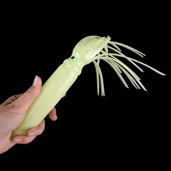 Señuelo Pulpo 30cm Brillos calamar – Goma suave para atún