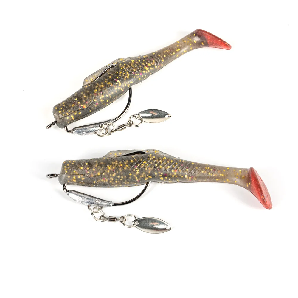 Anzuelo de pesca 2G 2,5G 3G anzuelos de pesca Jig Head 10 unids/lote con pasador de bloqueo giratorio para cebo de pesca suave de anzuelos de acero al carbono - imagen 2