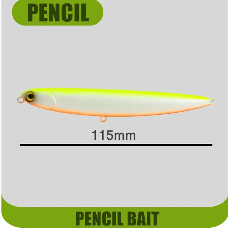 GREENSPIDER Stickbait superficie flotante – Señuelo lápiz para lubina - imagen 2