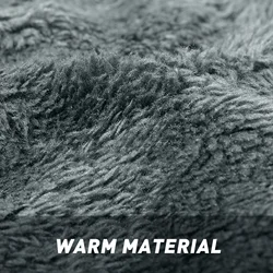 Conjunto de bufanda para senderismo de invierno para hombre, bufanda tejida de felpa gruesa, sombrero para acampar, senderismo, ciclismo, montar, pesca, gorros cálidos, 2 uds.