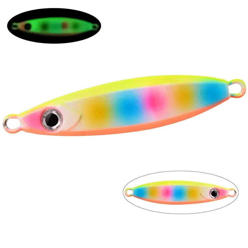 Señuelo de cuchara de pesca, anzuelo de Metal, Jigging giratorio, Lucio, Swimbait, aparejos de pesca de agua salada de mar, 8 colores, 40g, 60g, 80g, 100g - imagen 5