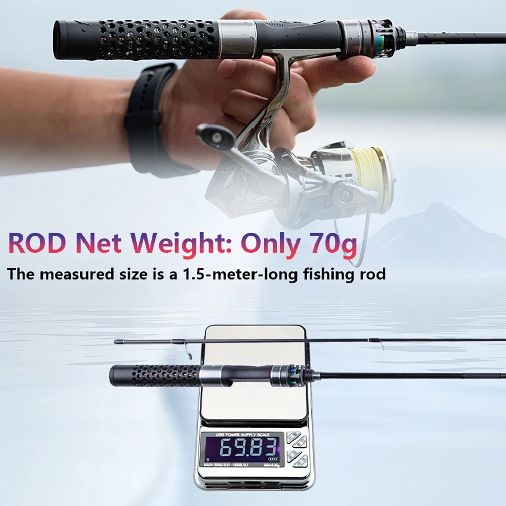 Anillos guía FUJI, caña de pescar con señuelo UL para carpa, lubina, trucha, caña de fundición giratoria de fibra de carbono, aparejos de caña de pescar de 1,8 m 1,68 m 1,5 m - imagen 3