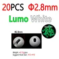 20pcs 2.8mm White