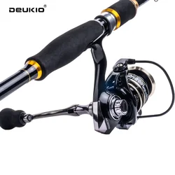 Combo Spinning DEUKIO – Caña y Carrete de Fibra de Carbono