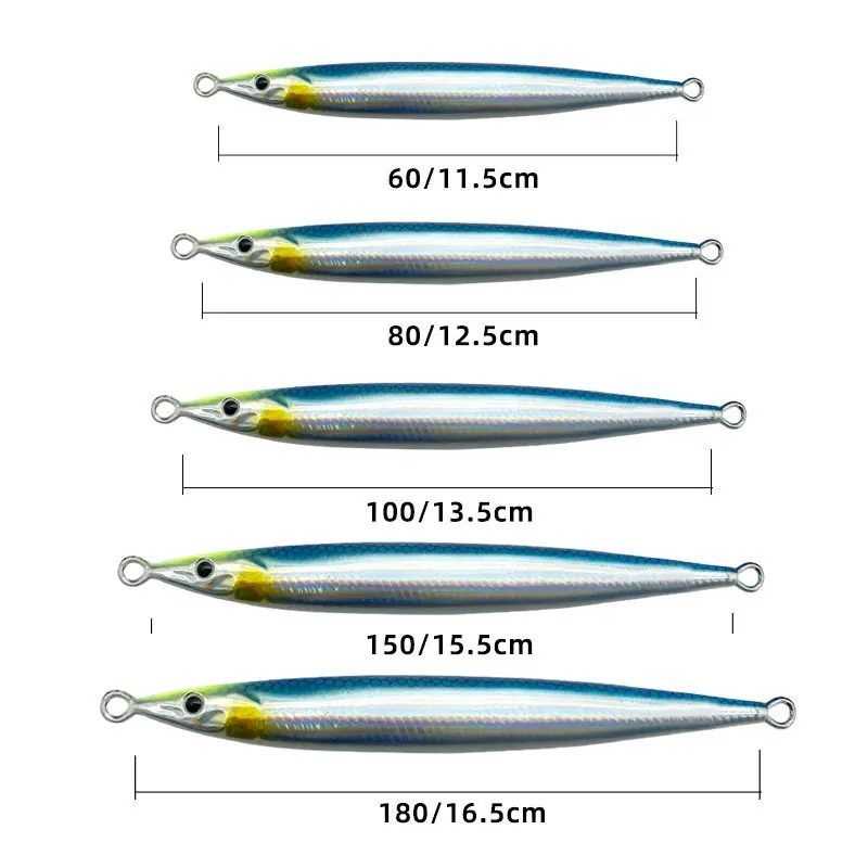 AS Fast JIg-señuelo de Pesca con brillo UV, plantilla con impresión 3D, velocidad de caída, pescador, 60g80g, cebo duro de Metal que se hunde, Jigging, cebo de Pesca - imagen 2