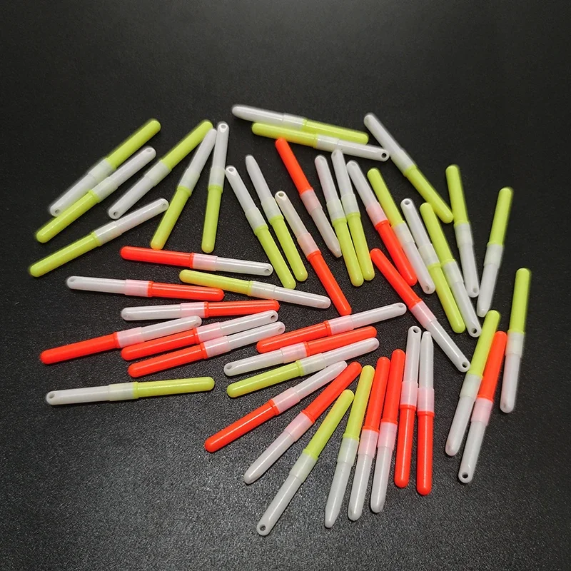 10 unids/lote traje de palos de luz para batería cr322 LED rojo/amarillo accesorio de flotador de pesca nocturna Lightstick Bobber Bouy herramienta D011 - imagen 4