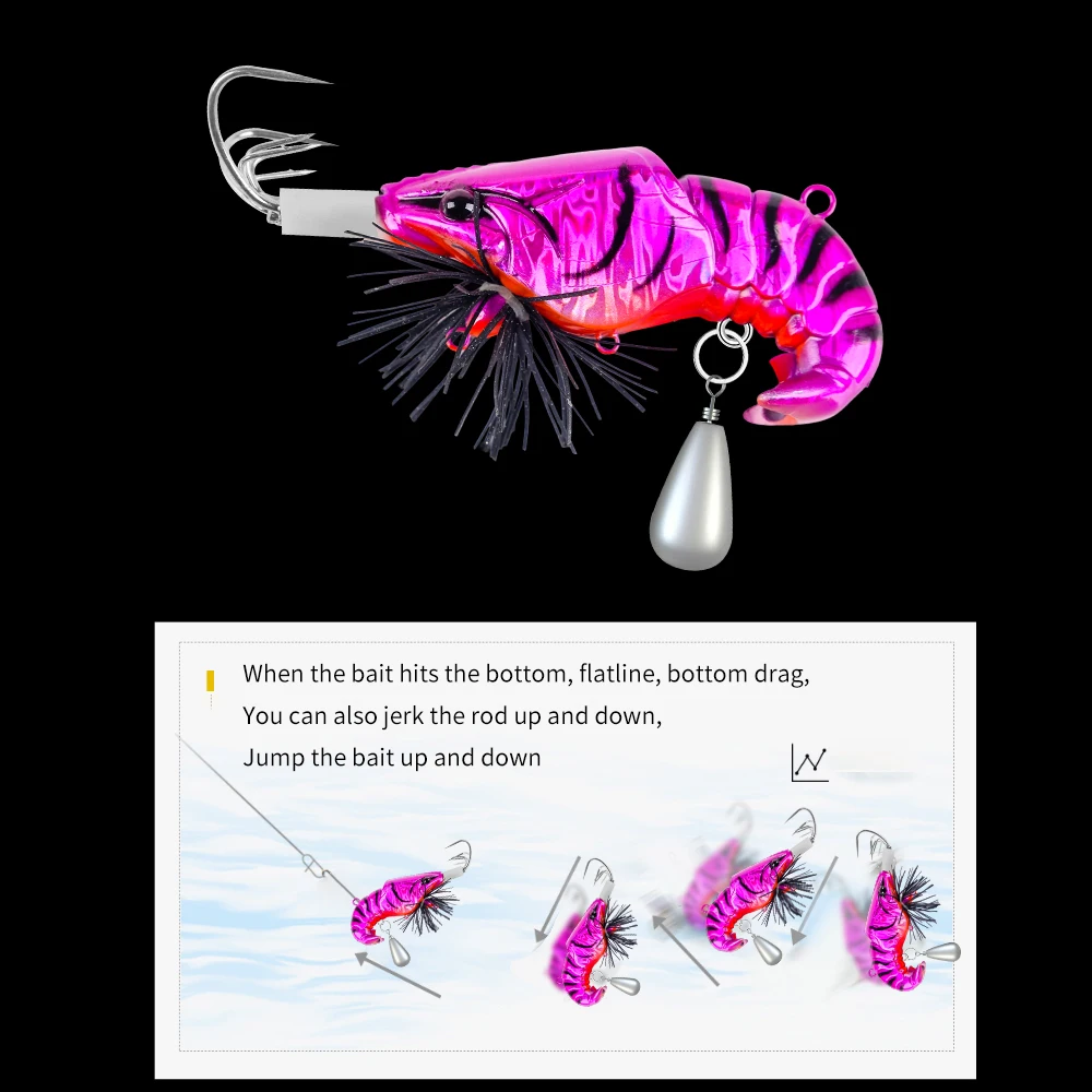 Cebo de calamar SQUID KING, anzuelo de calamar, señuelos de madera para camarones, plantillas, cebo de sepia, simulación realista, cebo de pulpo de silicona para pesca - imagen 3