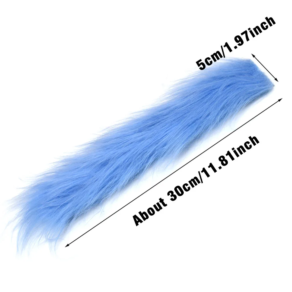 Streamer de fibra sintética de piel Artificial de pelo largo y peludo para Señuelos de pesca de trucha, Material de atado de moscas, 2 uds. - imagen 2