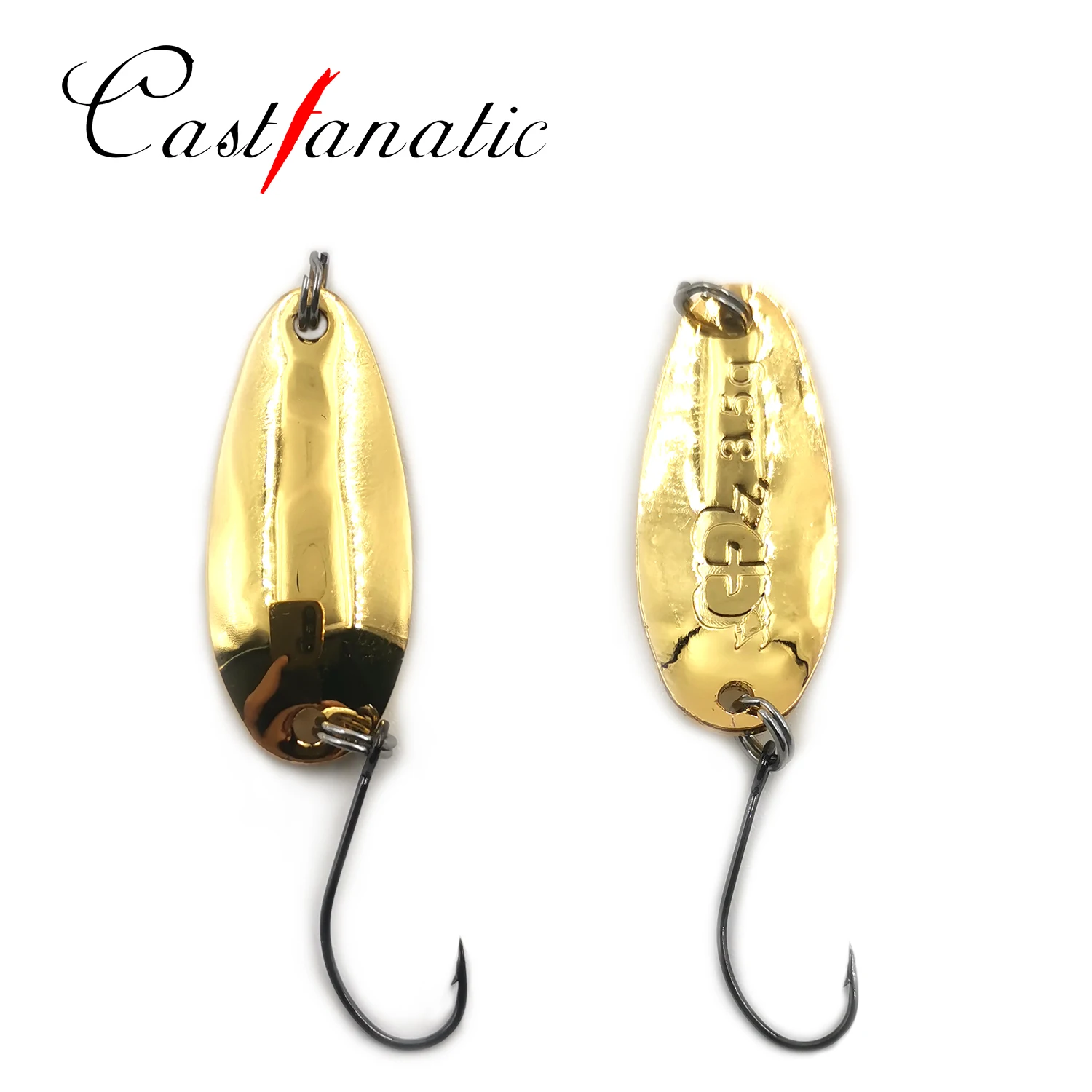 2023 nuevo ZMZ cuchara para trucha cebo CASTFANATIC marca cuchara de pesca de cobre para pesca de corriente Tilapia tipo de pez perca pez - imagen 3