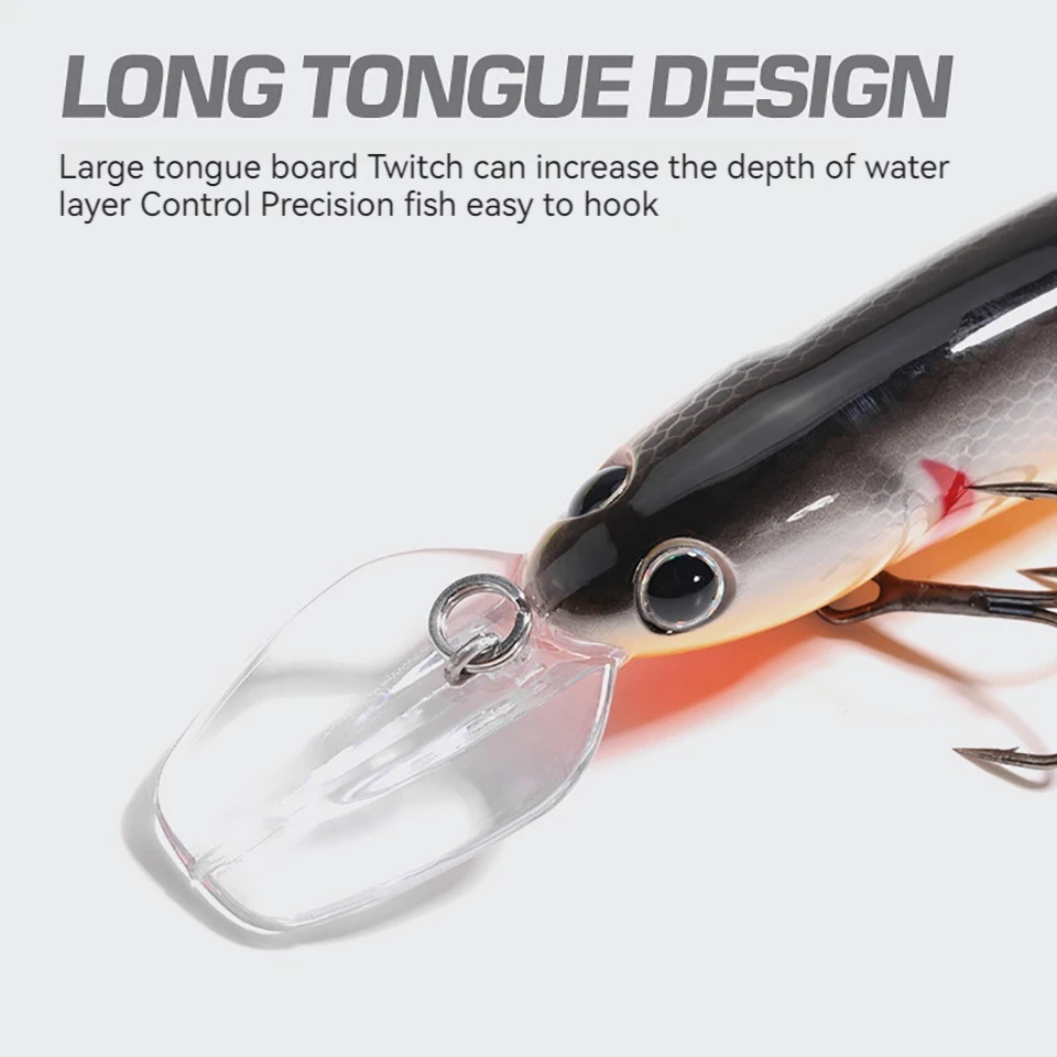 WALK FISH-señuelo de pesca Artificial duro, cebo flotante, 12cm, 17g, Jerkbait, Minnow, Big Crankbaits, Swimbait de curricán - imagen 5