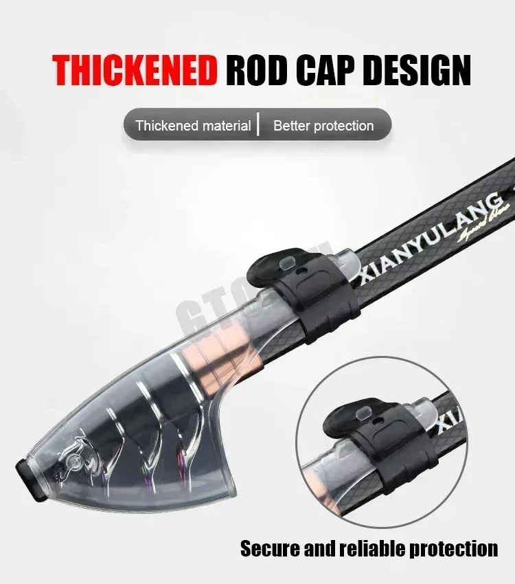 Caña de pescar telescópica de 2,1-4,5 M, caña de pescar giratoria de carbono, barco de agua salada, agua dulce, playa, Surfcasting, caña de Baitcasting - imagen 4