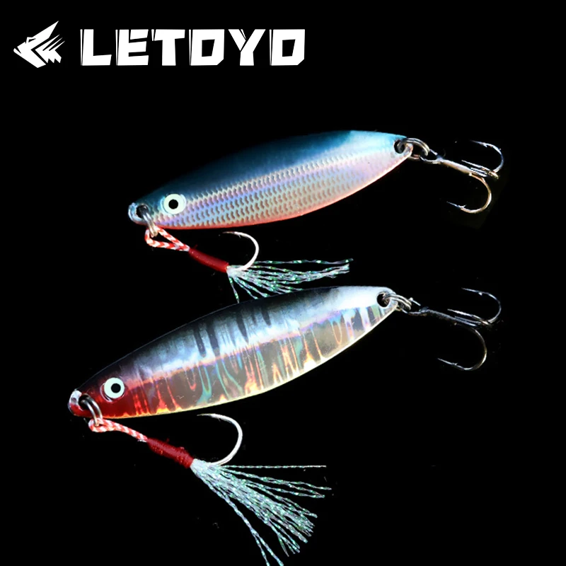 LETOYO 7g/11g/14g/18g brillo Spinner señuelo aerodinámico forma del cuerpo cobre cuchara señuelo Artificial hundimiento cuchara señuelo de pesca