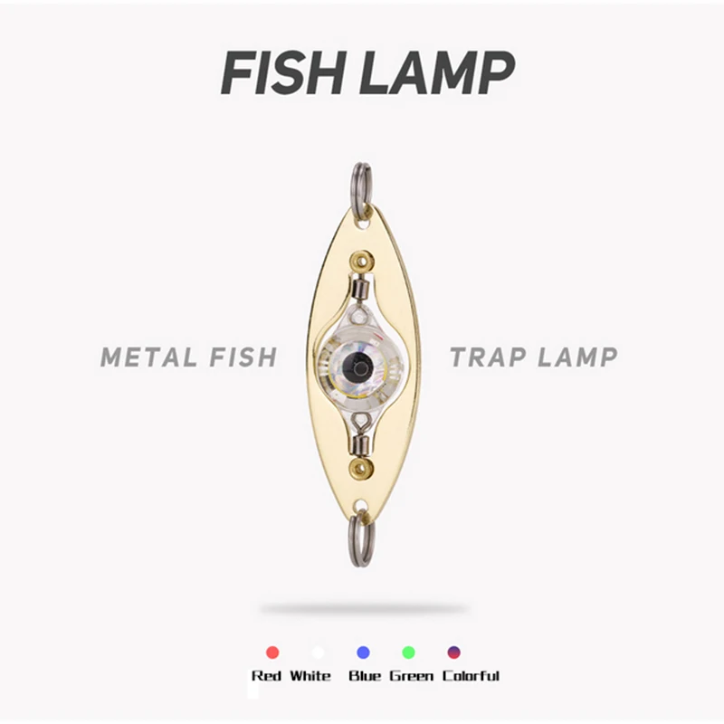 PROBEROS-señuelo de pesca LED de 10-50 piezas, luz giratoria profunda, forma de ojo bajo el agua, cebo de pesca de calamar luminoso para atraer peces - imagen 5