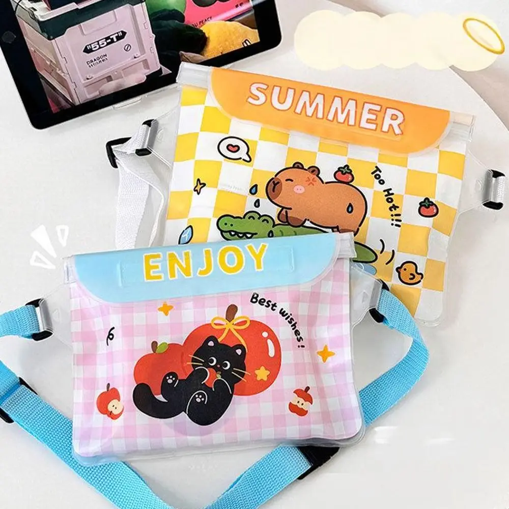 Nuevo Bolsa impermeable para teléfono móvil con pantalla táctil, funda para teléfono móvil de gran capacidad, riñoneras ajustables para verano - imagen 3