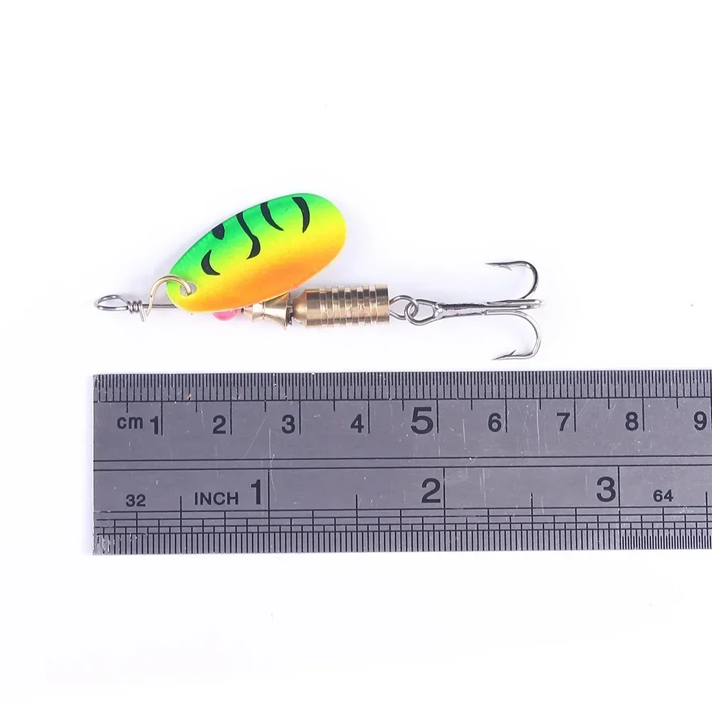 5 uds señuelo de pesca cuchara de Metal Spinner Spoonbait 6,6 cm/2,2g Crankbaits pesca Wobblers Pike Crochet Kit herramientas de cebo Artificial - imagen 2