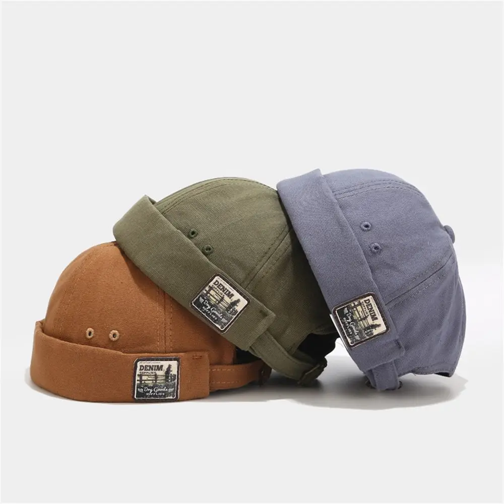 Gorro Docker de algodón ajustable – Estilo retro unisex - imagen 2