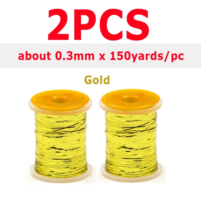 2pcs Gold