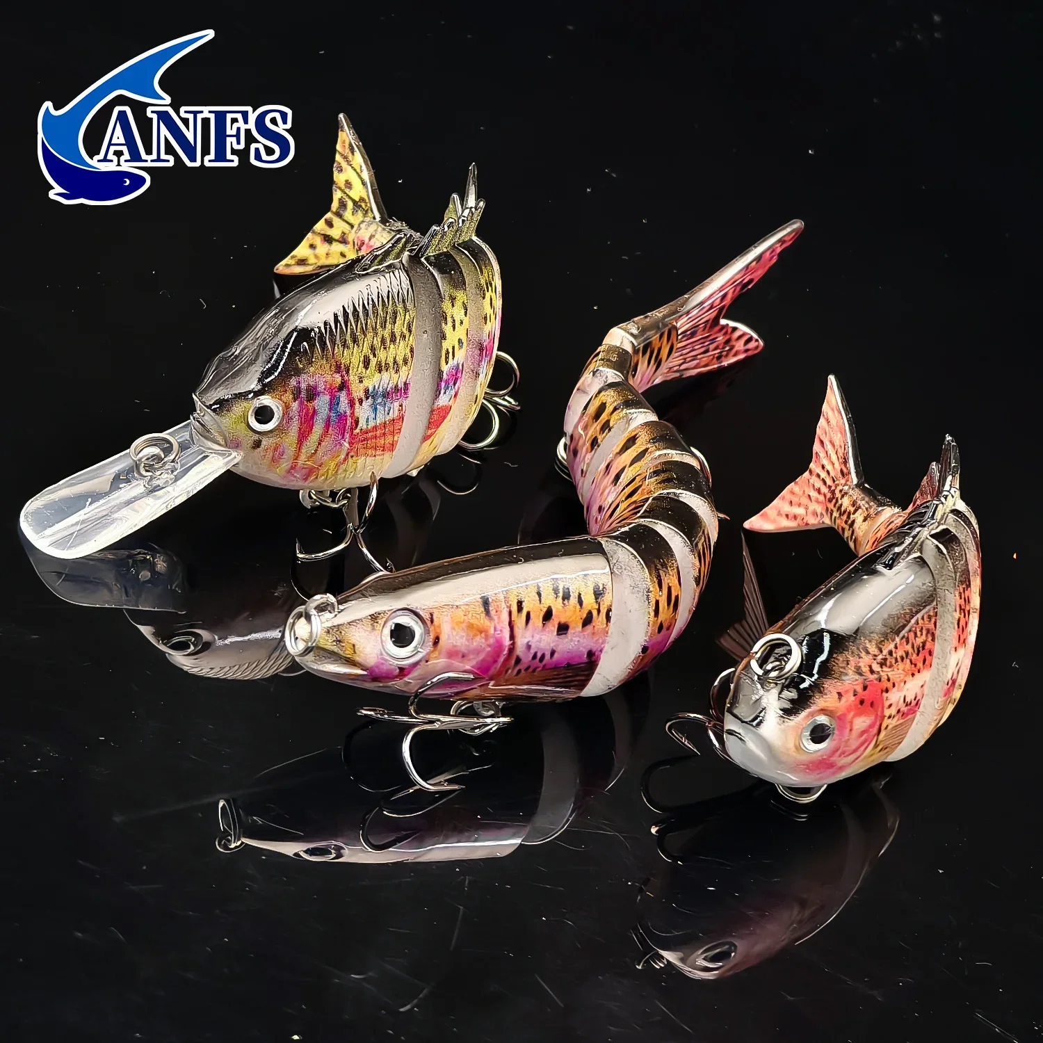 ANFS Señuelo artificial de hundimiento multisección para lubina y salmón - imagen 3