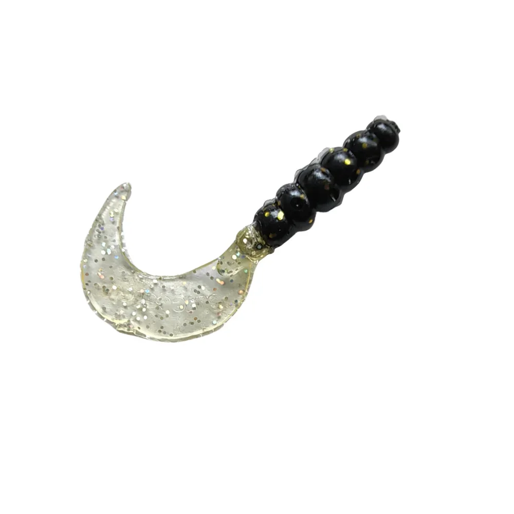 Señuelos blandos de pesca de piezas, gusano de silicona, larva, Swimbaits, sábalo, aparejo de pesca de agua dulce, trucha, lubina, Crappie, Bluegill, 40mm, 0,75g, 12 unidades - imagen 5